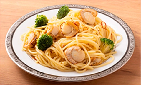 帆立のパスタ