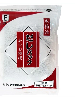 本格派だしパック かつお特撰 商品パッケージ